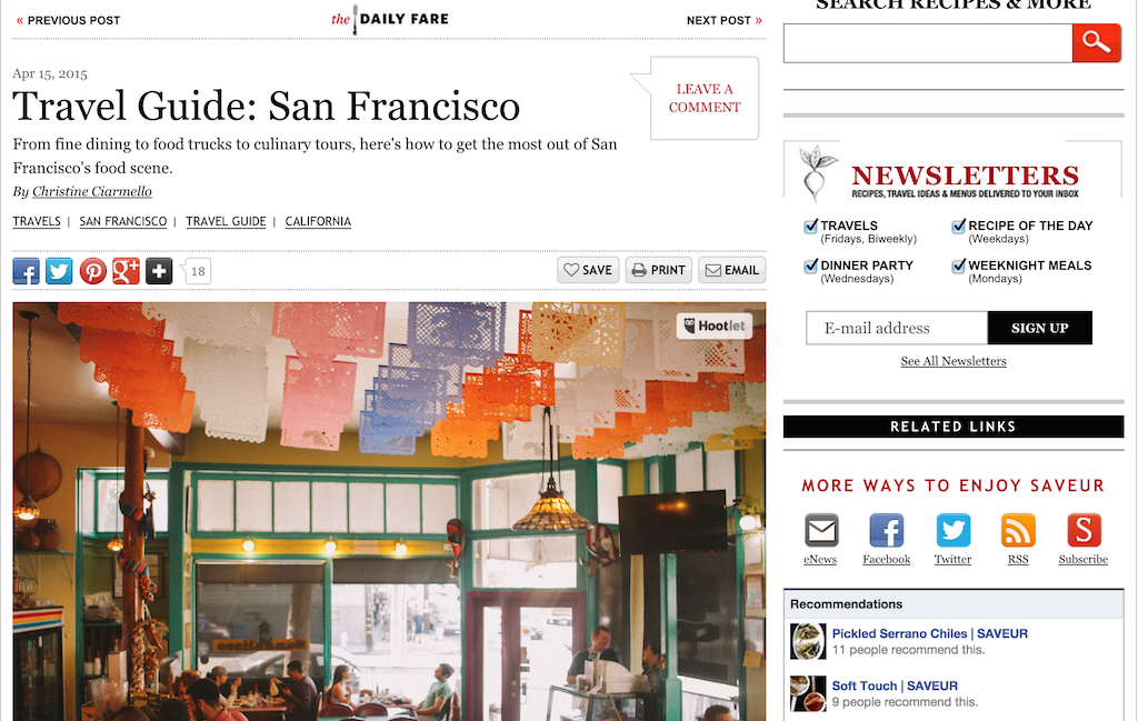 San Francisco’s Food Scene